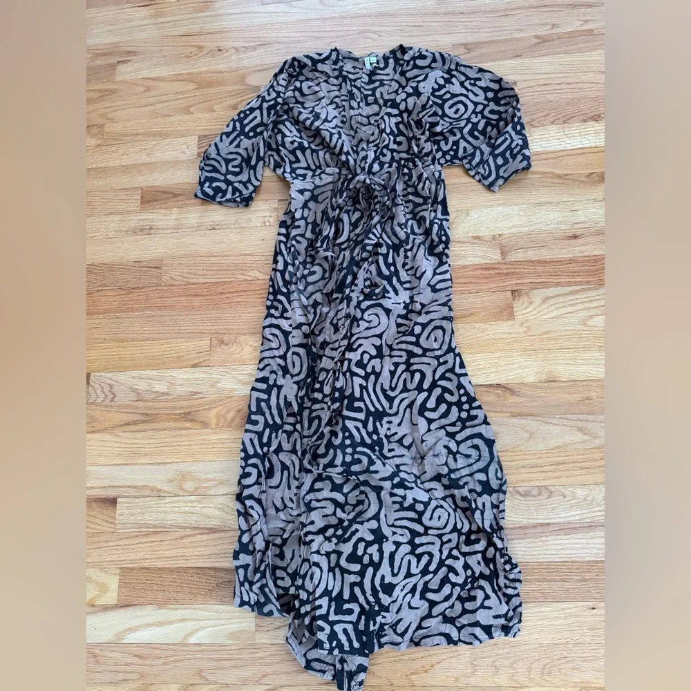 Osei Duro Letsa Wrap Dress in E-Z-Maze Sz XS - Picture 3 of 5